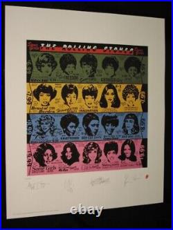 The Rolling Stones Some Girls P/signed Lithograph Mick Jagger + More