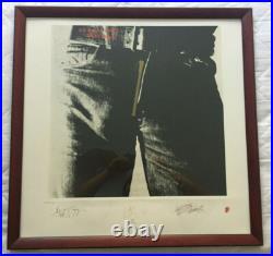 The Rolling Stones Sticky Fingers Poster Matted Signed Lithograph 1994