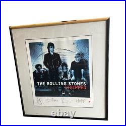 The Rolling Stones Stripped 1994 Signed Lithograph Framed Poster 447/2500