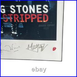 The Rolling Stones Stripped 1994 Signed Lithograph Framed Poster 447/2500