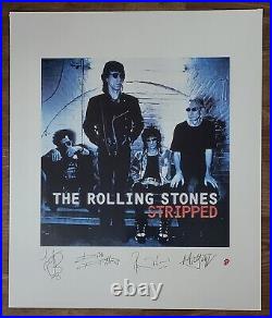 The Rolling Stones Stripped Lithograph 23x27 Limited Edition 1790/2500