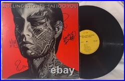 The Rolling Stones Tattoo You Record Album Signed by 4 Members