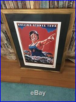 The Rolling Stones Tour Collection Lithograph Framed Autographed & Limited, 1994