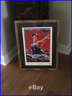 The Rolling Stones Tour Collection Lithograph Framed Autographed & Limited, 1994