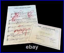 The Rolling Stones Undercover AUTOGRAPHED Sheet Music with Authentication Slip