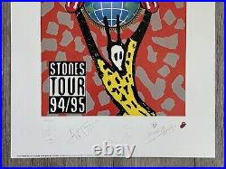 The Rolling Stones Voodoo Lounge 94/95 Tour Print Lithograph ES 5000 Signed