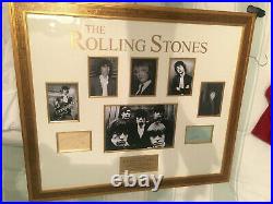 The Rolling Stones authentic autograph very rare with Brian Jones