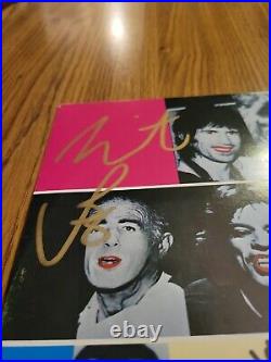 The Rolling Stones authentic signed'Some Girls' Lp cover by five members 1981