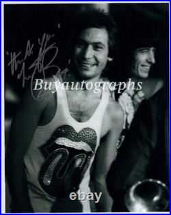 The Rolling Stones drummer Charlie Watts hand signed 8x10 photo
