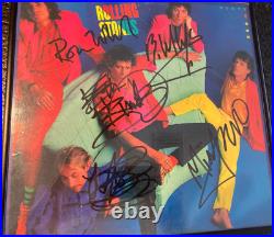 The Rolling Stones signed / autographed 1986 Dirty Work album Five signatures