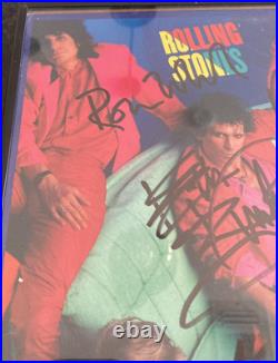 The Rolling Stones signed / autographed 1986 Dirty Work album Five signatures