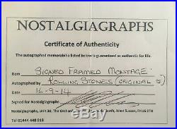The Rolling Stones signed autographs from book with certificate of authenticy