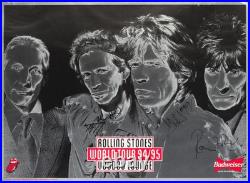 The Rolling stones signed world tour/Voodoo lounge poster 1994/5
