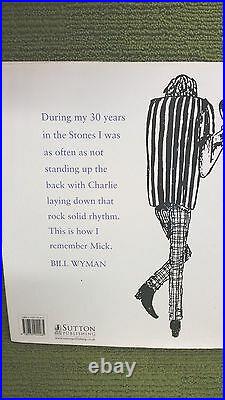The Stones A History In Cartoons Bill Wyman Signed -1st Edition 2006 Vg Con