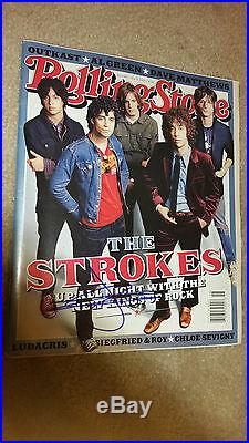 The Strokes Julian Casablancas Rolling Stone Magazine Mag Signed Autograph #b