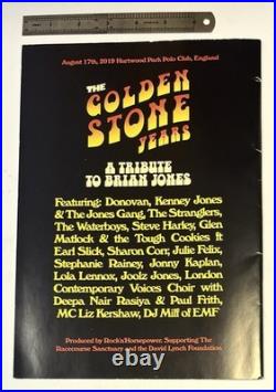 The Who Kenney Jones Signed Autograph Brian Rolling Stones tribute (2019)