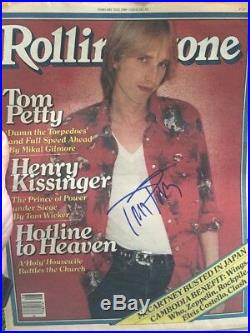 Tom Petty Signed Autographed Rolling Stone 1980