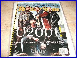 U2 Bono Signed Autographed Rolling Stone Magazine Cover Photo F8