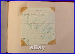 Vintage Autograph Book from early 1960s includes Rolling Stones +others