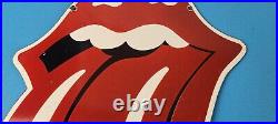 Vintage Rolling Stone Sign American Rock Guitar Band Concert Gas Pump Sign