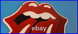 Vintage Rolling Stone Sign American Rock Guitar Band Concert Gas Pump Sign