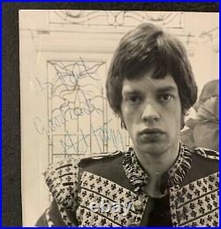 Vintage SIGNED Mick Jagger THE ROLLING STONES 1967 Original UK Photo