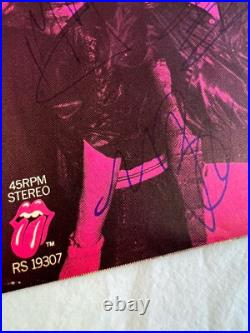 Vintage The Rolling Stones Authentic Hand Signed Autograph LP RECORD WithCOA