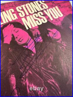 Vintage The Rolling Stones Authentic Hand Signed Autograph LP RECORD WithCOA