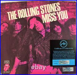 Vintage The Rolling Stones Authentic Hand Signed Autograph LP RECORD WithCOA
