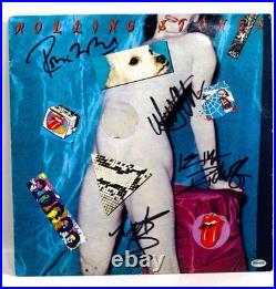 Vintage The Rolling Stones Undercover Signed LP 1983 COA Sticker Vintage The Rolling Stones Undercover Signed LP 1983 COA Sticker