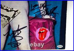 Vintage The Rolling Stones Undercover Signed LP 1983 COA Sticker Vintage The Rolling Stones Undercover Signed LP 1983 COA Sticker