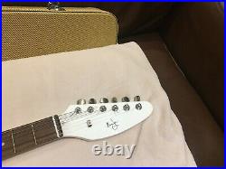 Vox teardrop brian jones hutchins autographed guitar