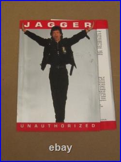 Vtg 1993 Mick Jagger Unauthorized Dust Jacket Rolling Stones Signed Autograph