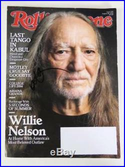 WILLIE NELSON Signed Autograph Rolling Stone Magazine