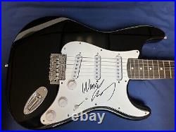 Waddy Wachtel Signed Autographed Black Electric Guitar Proof The Rolling Stones