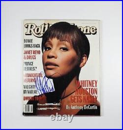 Whitney Houston Rolling Stone Autographed Signed Magazine Certified JSA COA