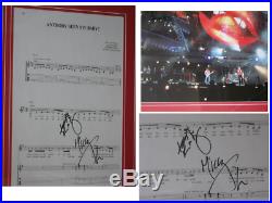 Wonderful Original Hand Signed Rolling Stones Autograph Collection 2007