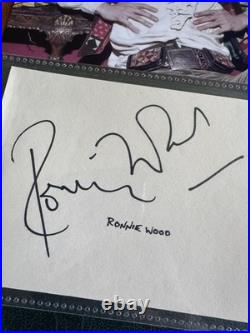 (bf2) Ronnie Wood Original Signed Autograph British Musician The Rolling Stones